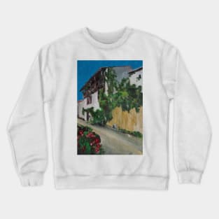 Spanish House With Grapevine Crewneck Sweatshirt